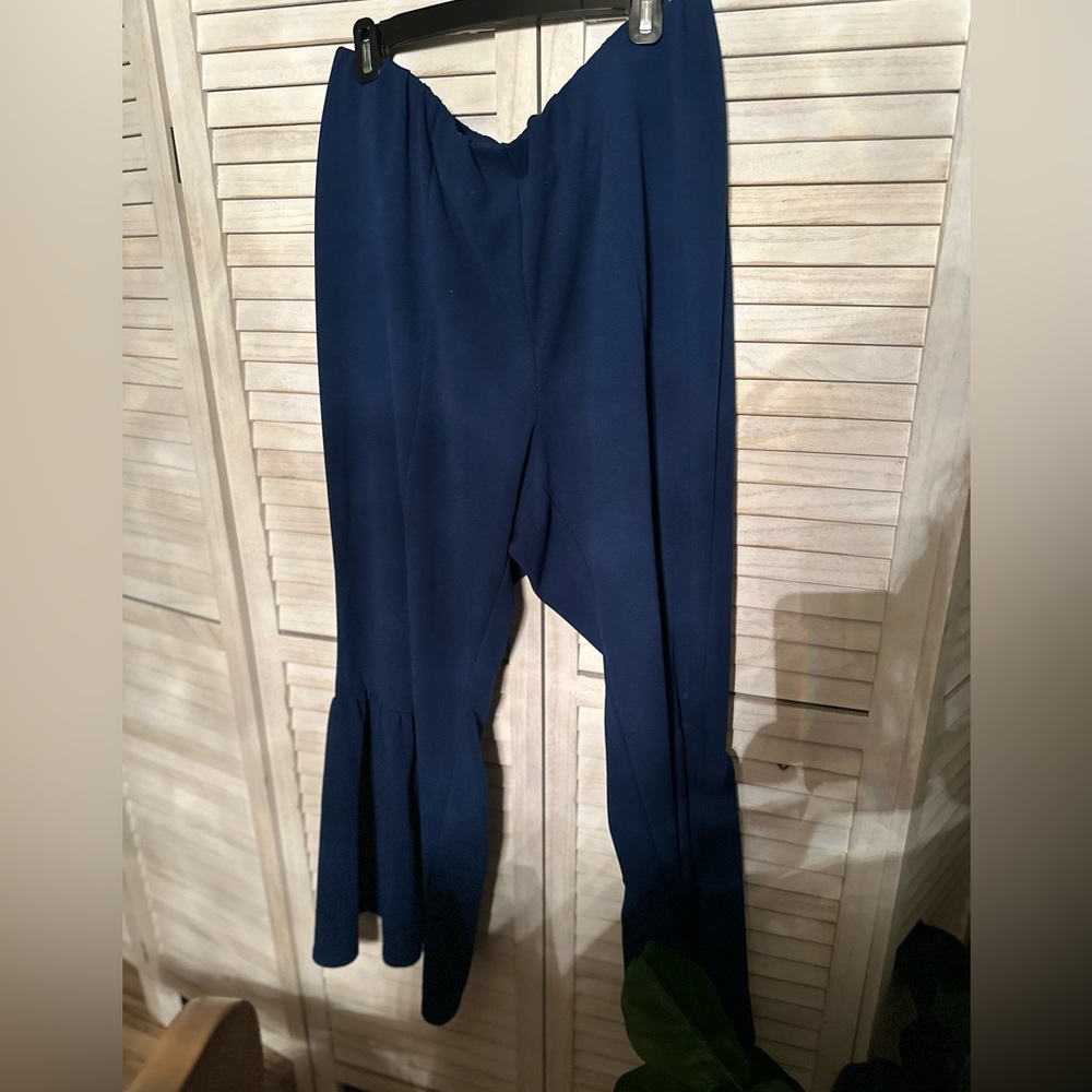 Navy blue bell bottom pants